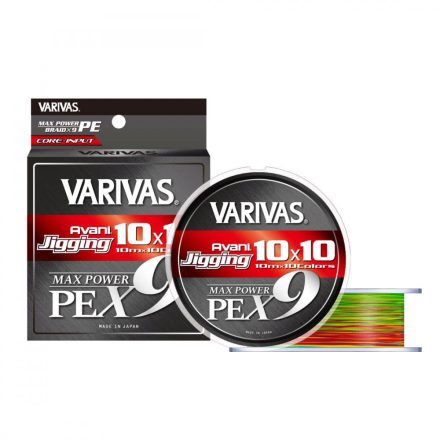 VARIVAS AVANI JIGGING 10x10 MAX PE X9 200m #1.0 0.165mm 23lb 10mx10 Marking Color