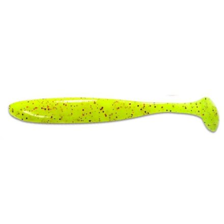 Keitech Easy Shiner 4" 100mm/ PAL#01 - Chartreuse Red Flake gumihal