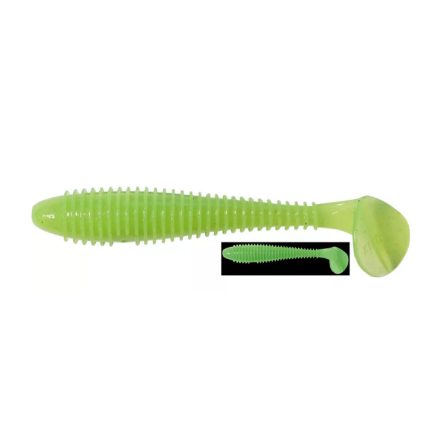 Keitech Swing Impact FAT 3,3" / #026 - Clear Chartreuse Glow gumihal