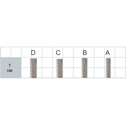 Gurza Oval Alluminum Tube #A (dia. 1,0x2,0x10 mm)