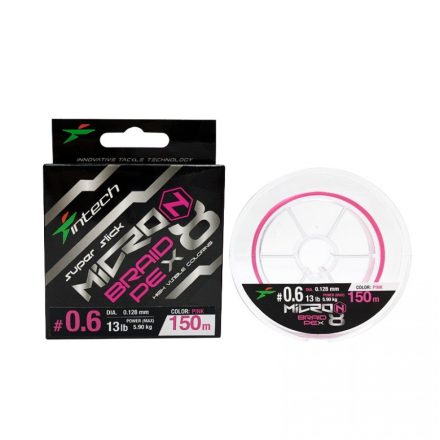 Intech MicroN X8 PE#0.6 (0,128 mm) 13 Lb (5,9 Kg) 150 m Pink