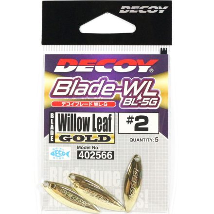 Decoy BL-5G Blade WL #2 Willow Leaf Gold - villantó penge