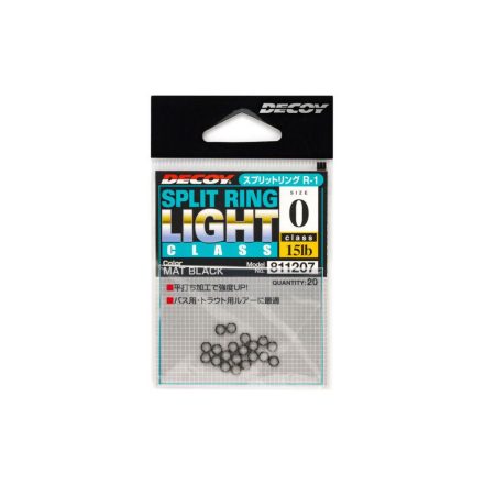 KULCSKARIKA Decoy R-1 SPLIT RING LIGHT CLASS #0 (mat black)