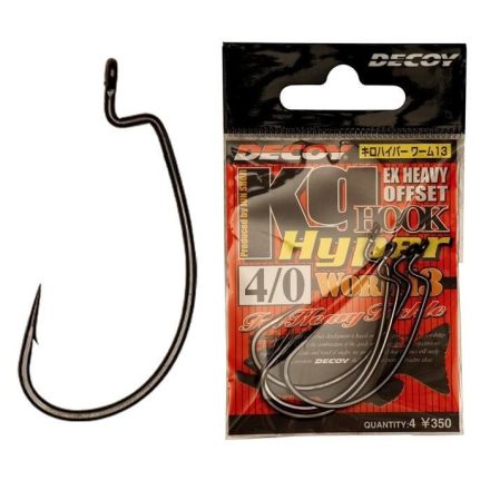 DECOY WORM 13 KG HYPER HOOK #1 (EX HEAVY OFFSET) offset horog