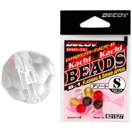 DECOY B-1 KACHI BEADS S #CLEAR ütköző gyöngy