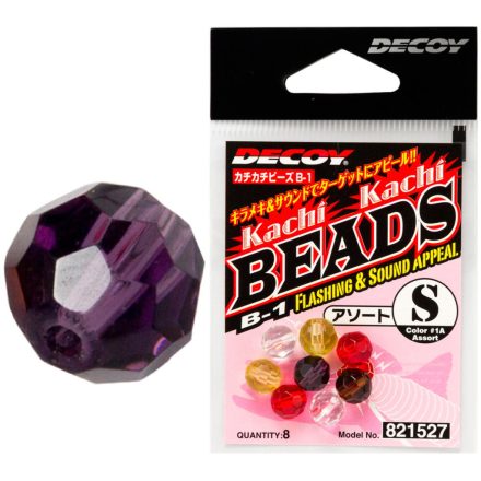 DECOY B-1 KACHI BEADS S #PURPLE ütköző gyöngy