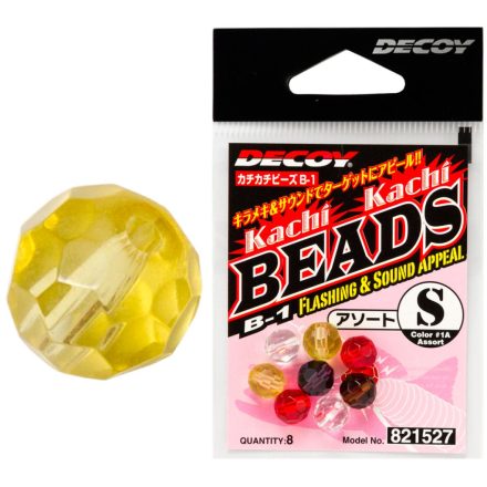 DECOY B-1 KACHI BEADS S #YELLOW ütköző gyöngy