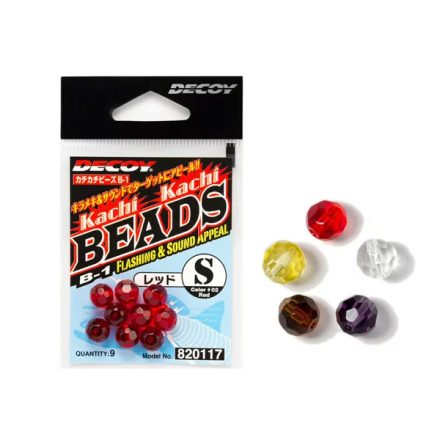 DECOY B-1 KACHI BEADS S #BROWN ütköző gyöngy