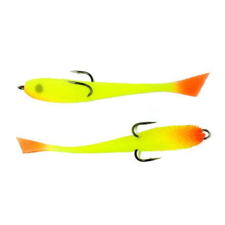 Wobblerek.com Szivacs Műcsali "Paralon" Tournament 10 cm / Yellow Orange Tail