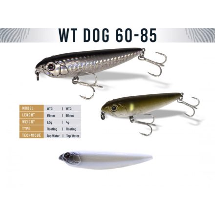 WT-DOG 85 8.5cm 9.5gr Bandit wobbler műcsali