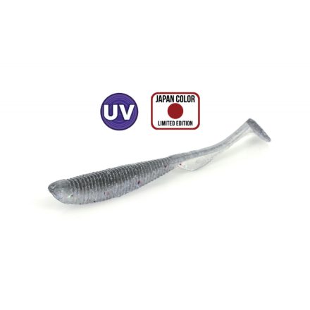 Molix RA Shad 3.5" / #148 - UV Clear Chart / Multi Color Flake gumihal