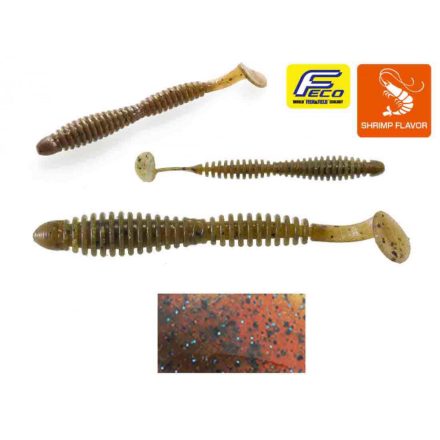 TIEMCO LOCOISM FLEXY SHAD 3.5" 8.9cm #133 GP/BK&BLF