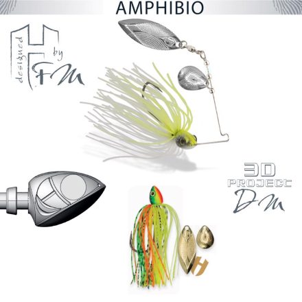 SPINNERBAIT AMPHIBIO TANDEM 3/8oz 10.5gr Fire Tiger