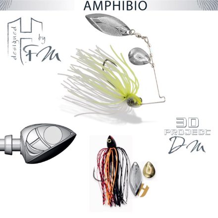 SPINNERBAIT AMPHIBIO TANDEM 3/8oz 10.5gr Devil