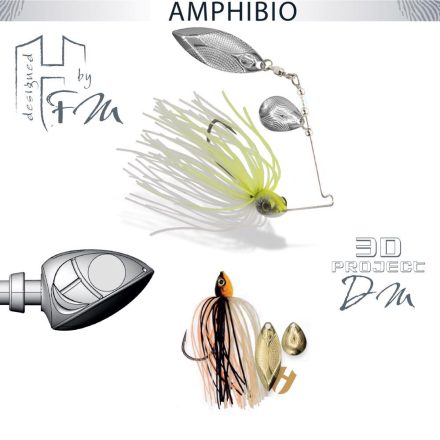 SPINNERBAIT AMPHIBIO TANDEM 3/8oz 10.5gr Kinkuro