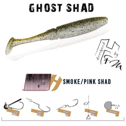 GHOST SHAD 7.5cm SMOKE PINK SHAD