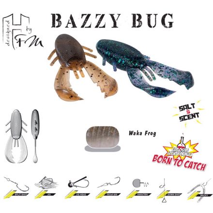 BAZZY BUG 3.2" 8cm Waka Frog