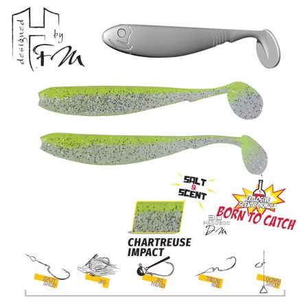 BENJO R 3.6" 9cm Chartreuse Impact