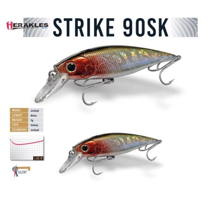 STRIKE 90SK 9cm 11gr Silver Shad