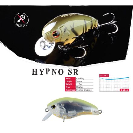 HYPNO-SR F 5.6cm 11.5gr Chartreuse Laminated