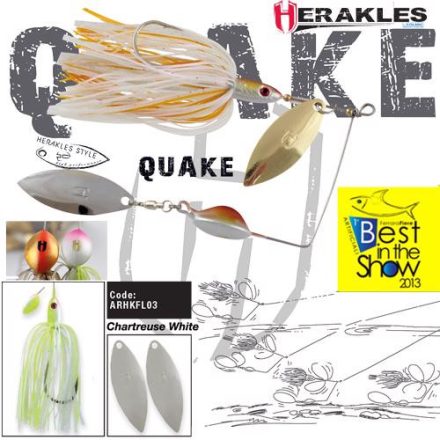 SPINNERBAIT QUAKE 5/8oz 17.5gr Chartreuse/White