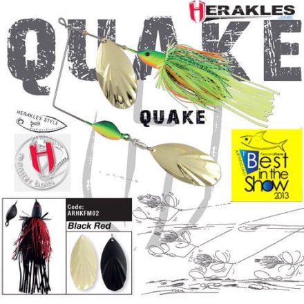 SPINNERBAIT QUAKE 1 1/2oz 42gr Black/Red