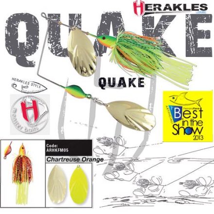 SPINNERBAIT QUAKE 1 1/2oz 42gr Chartreuse/Orange