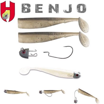 COMBO HOROG BENJO SHAD 3" 7.5cm WHITE SILVER