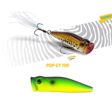 POPPER POP-EY 70 R 7cm 19.5gr Green Tiger