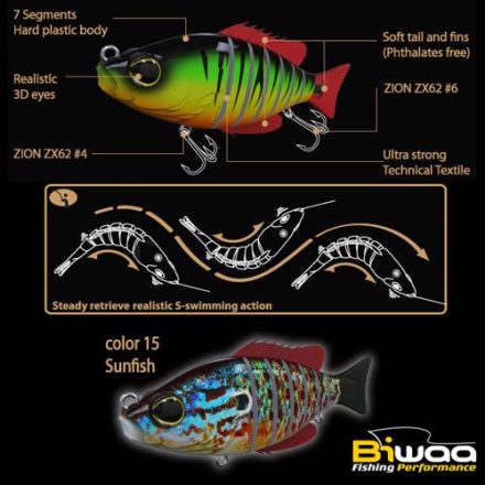 BIWAA SEVEN S4" 10cm 17gr 15 Sunfish