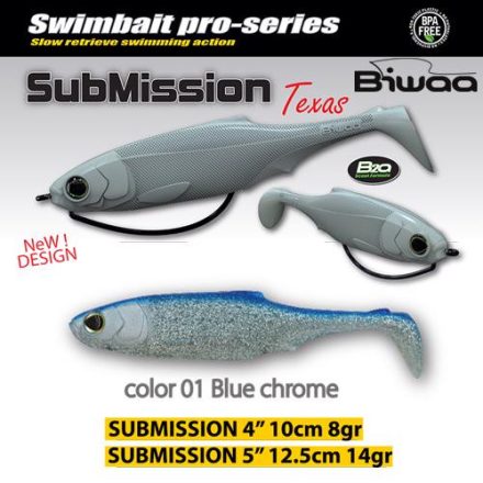 BIWAA SUBMISSION 4" 10cm 01 Blue Chrome