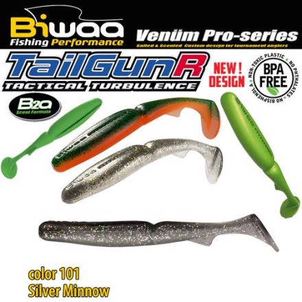 BIWAA TAILGUNR 2.5" 6.5cm 101 Silver Minnow