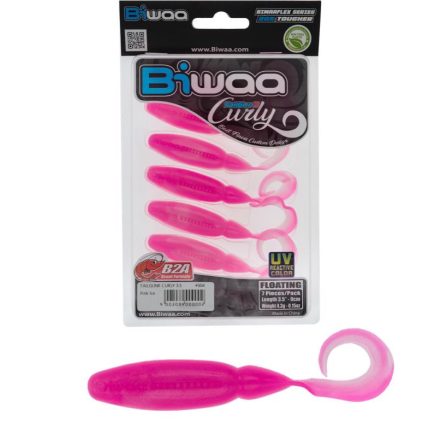 BIWAA TAILGUNR CURLY 2.5" 6.3cm 304 Pink Ice