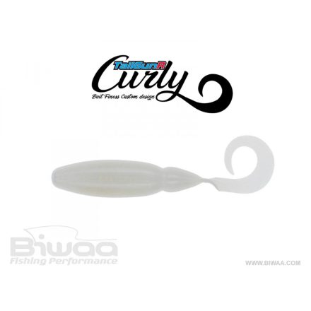 BIWAA TAILGUNR CURLY 3.5" 9cm 008 Pearl White