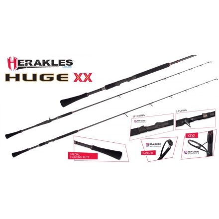 HUGE XX HHC1-730H BAITCAST 7'3" 220cm 1-4 30-120gr Heavy