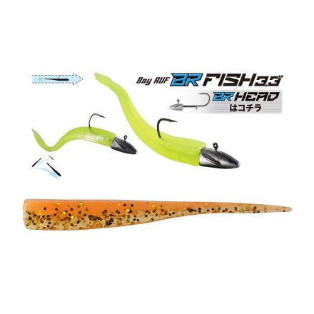 DUO BAYRUF BR FISH 3.3" 8.4cm S040 Orange Gold