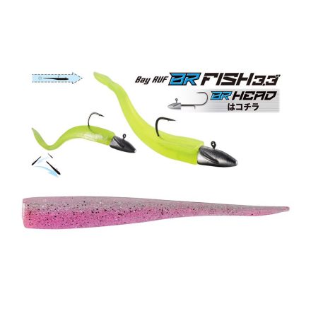 DUO BAYRUF BR FISH 3.3" 8.4cm S042 UV Clear Pink