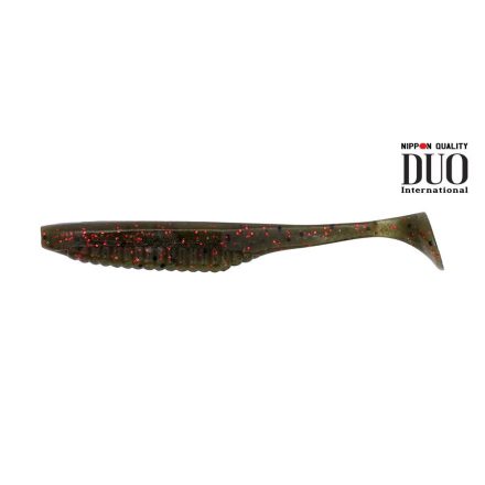 DUO REALIS VERSA SHAD 3" 7.6cm F018 Green Pumpkin Red Flake