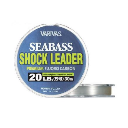 VARIVAS SEA BASS SHOCK LEADER FLUOROCARBON 30m 0.260mm 10lb