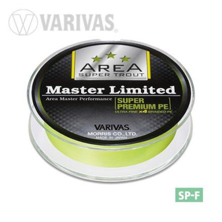 VARIVAS TROUT AREA MASTER LIMITED PE 75m #0.15 4.5lb YELLOW FLUO