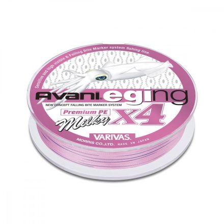 VARIVAS AVANI EGING PREMIUM PE X4 150m #0.8 15lbs Milky Pink