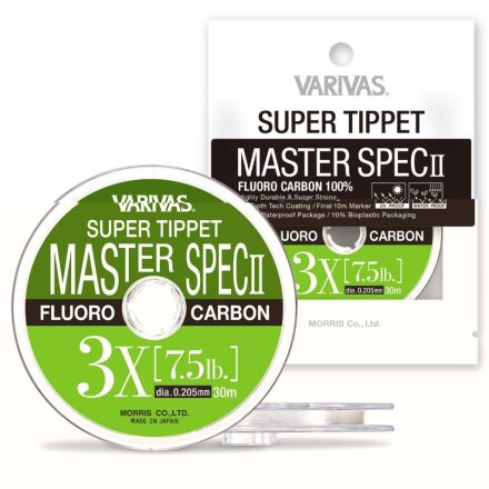 VARIVAS SUPER TIPPET MASTER SPEC ll FLUORO 3X 30m 0.205mm 7.5lb