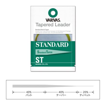 VARIVAS VÉKONYODÓ ELŐKE TAPERED LEADER STANDARD ST 3X 7.5ft 0.205mm-0.51mm