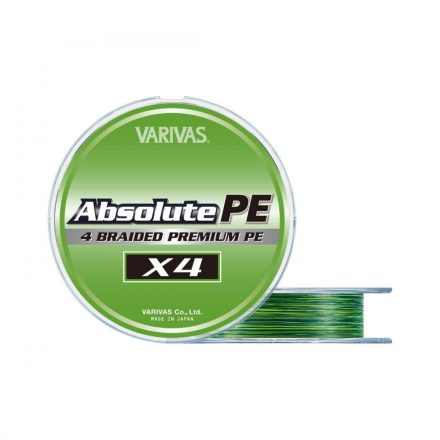 VARIVAS ABSOLUTE PREMIUM PE X4 150m #0.6 0.128mm 10lb Marking Green