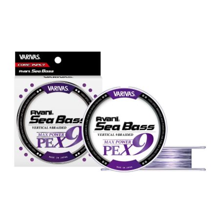 VARIVAS AVANI SEA BASS MAX POWER PE X9 150m #0.8 18lbs White Purple