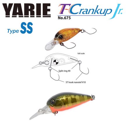 YARIE 675 T-CRANKUP JR TYPE SS 2.8mm 2.1gr C33 Kurokin Yamame MG