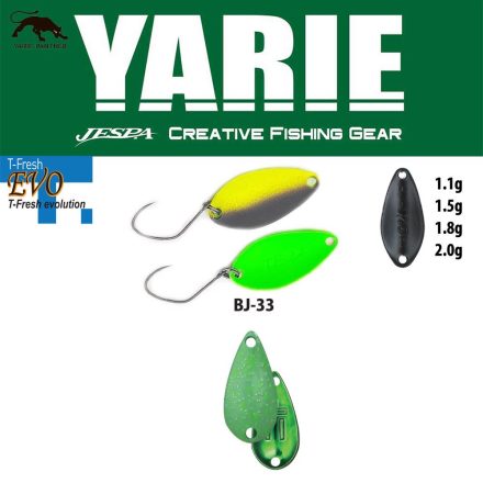 YARIE 710T T-FRESH EVO 1.5gr BJ-33 Teppan Green