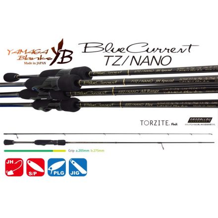 YAMAGA BLUE CURRENT 62TZ NANO 1.88m 3gr Fuji Titanium Torzite